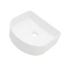 Vessel Bathroom Sink With Design - White
