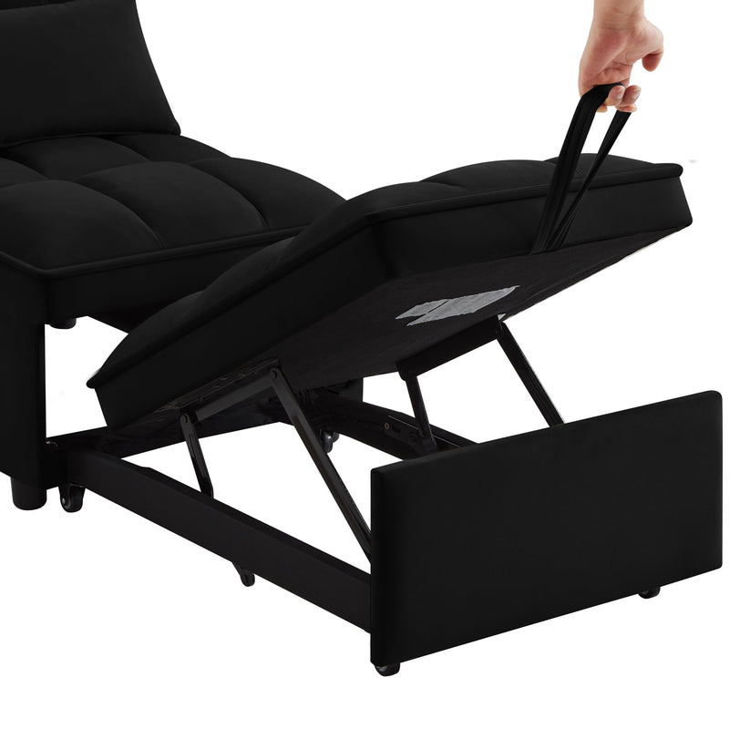 4 in1 Multi-Function Single Sofa Bed with Storage Pockets, photo 7 of 10