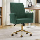 Ergonomic Mid-Back Office Chair With Gold Base by HouseOfZazla