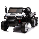 24V 2-Seater UTV-XXL Ride On Truck with Dump Bed for kid,Ride On 4WD UTV with 6 Wheels,Foam Tires, Suitable for Off-Roading,remote control,Three-Point Safety Harness