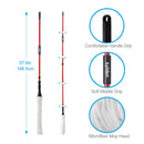 Ultra Fine Fiber Twist Mop With 57.5 Inch Long Handle For Dry And Wet Floor Cleaning - Red