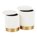 Marla - Contemporary Nesting Ottoman Set by HouseOfZazla