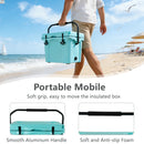 25QT Portable Cooler, Insulated Hard Cooler with Bottle Opener and Cup Holder by HouseOfZazla
