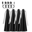 4Pack Fly Table Fans Battery USB Powered Bug Fans Food Fans Fly Table Spinners Traps with Hook for Party BBQ Picnic Camping