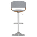 Lowell - Adjustable Swivel Bar Stool - Stone Gray by HouseOfZazla