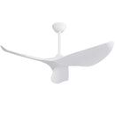 Ceiling Fan Without Light, DC Motor Remote Control Fan For Indoor / Outdoor Use - White by HouseOfZazla