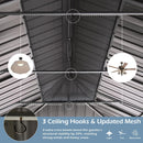 14' x 22' Hardtop Gazebo with Dual-Layer Galvanized Steel Roof by HouseOfZazla
