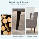 Modern Accent Chair, Arm Chairs For Living Room, Upholstered Mordern Armchair, Comfy Soft Padded Lounge Chair In Small Space, Bedroom, With Pillow, Solid Wood Leg by HouseOfZazla