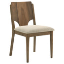 Graham - 5 Piece Round Dining Table Set - Walnut by HouseOfZazla