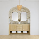 James Martin Marigot 72" Double Bathroom Vanity, Sunwashed Oak