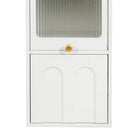 70.87" H Tall Bathroom Storage Cabinet with 1 Door and 2 Drawers by HouseOfZazla