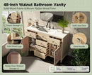 48-Inch Natural Rattan Bathroom Vanity by HouseOfZazla