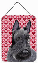 Scottish Terrier Hearts Love and Valentine's Day Wall or Door Hanging Prints