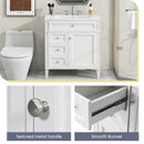Bathroom Vanity With Top Sink, Modern Bathroom Storage Cabinet With 2 Drawers And A Tip-Out Drawer by HouseOfZazla