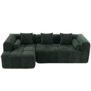 Sectional Free Combined Sofa With 2 Side Pockets by HouseOfZazla