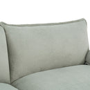 Modern Loveseat Sofa, Upholstered Couch With Side Storage Pockets