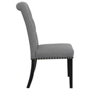 Tufted Rolled Backrest Side Chairs (Set of 2)