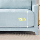 Elegant Sofa With Ergonomic Design And Lumbar Pillows by HouseOfZazla