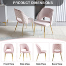 Dining Chairs With Metal Legs And Hollow Back Upholstered Dining Chairs by Unique Piece Furniture