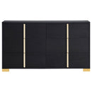 Marceline 6-drawer Dresser Black