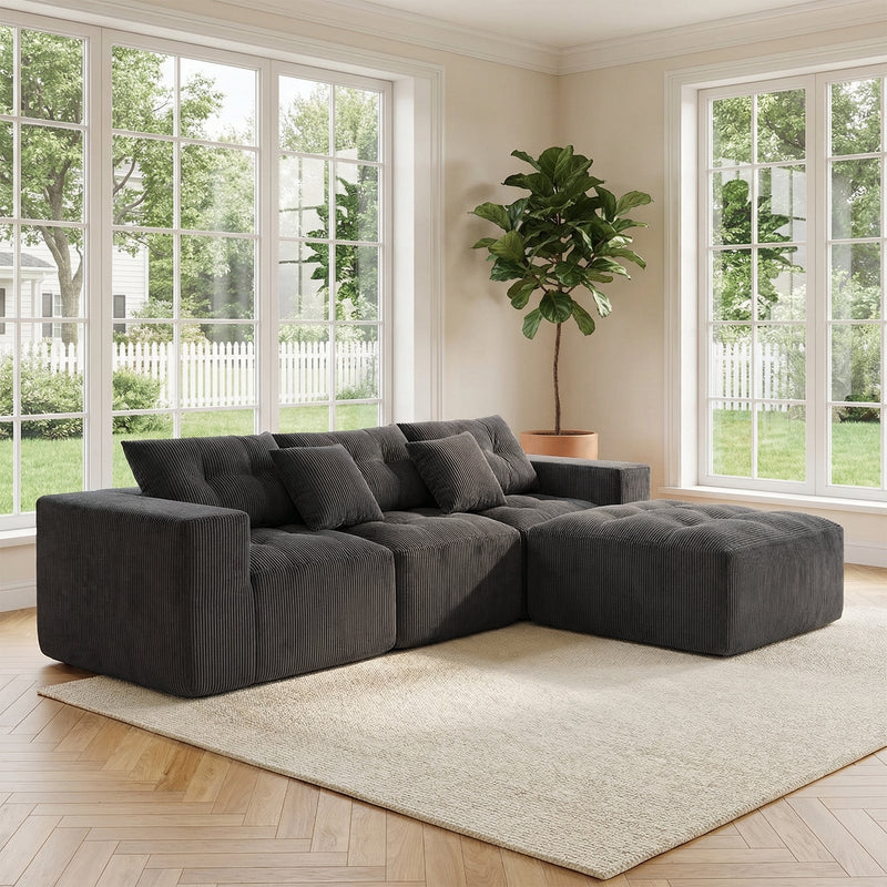 101" L-Shaped Modular Compression Sofa, photo 2 of 10