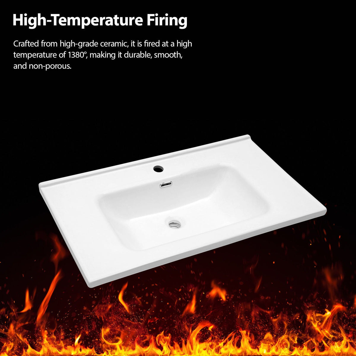 Modern Rectangular Vanity Top With Overflow For Bathroom, photo 16 of 19
