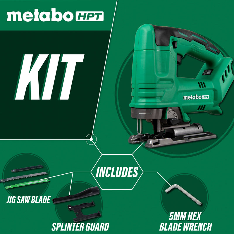 Metabo HPT CJ18DAQ4M 18V Cordless Jig Saw, Tool Only