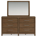 Cabalynn - Dresser And Mirror - Light Brown