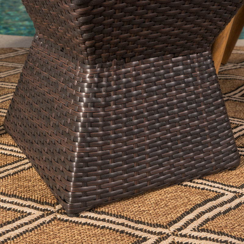 Calhoun 16 Outdoor Wicker End Table, photo 6 of 10