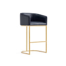 Mid-Century Modern Stool With Steel Base by HouseOfZazla