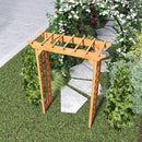 Arbor, Wedding Arch For Ceremony, Trellis For Plant Climbing, Christmas Decor Pergola For Garden Backyard - Yellow by HouseOfZazla