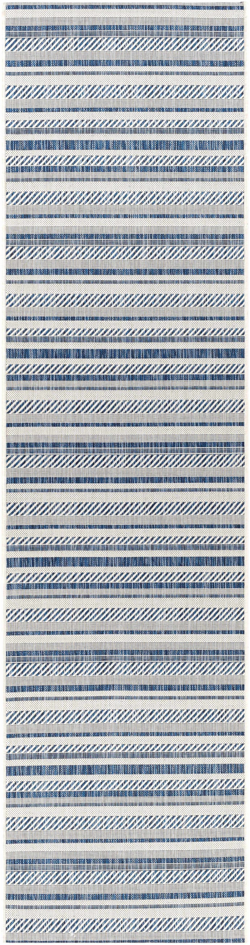 Olin White&Blue Performance Rug