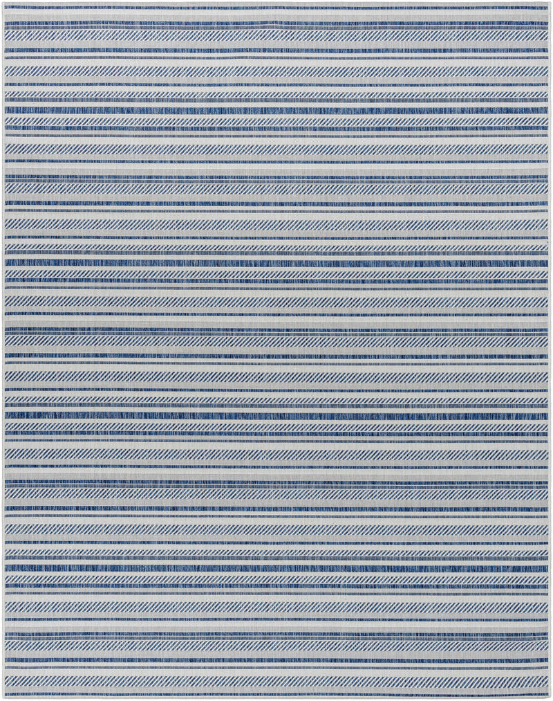 Olin White&Blue Performance Rug