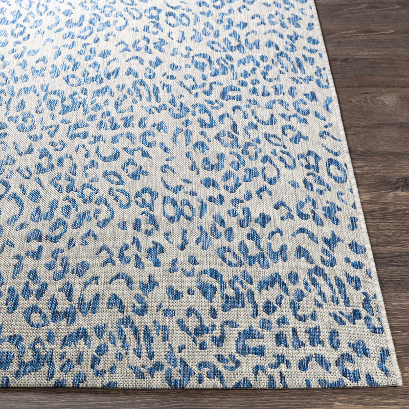 Skipsea Blue Leopard Performance Rug