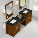 James Martin Bellshire 84" Double Bathroom Vanity, Honey Oak