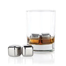 Glacier Rocks Stainless Steel Cube Set of 4 by Viski