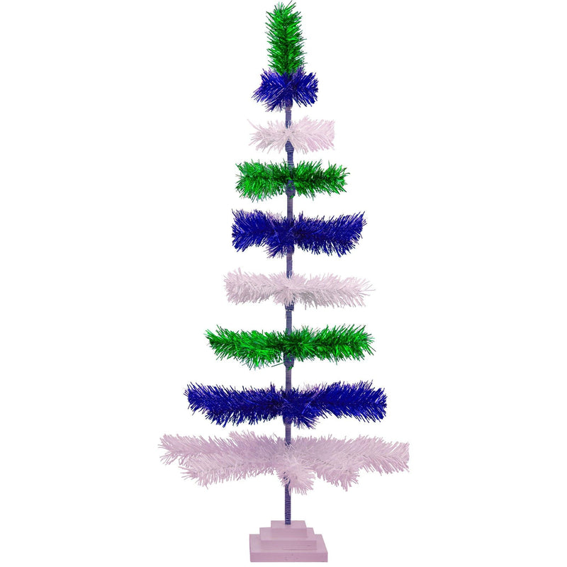 Earth Day Layered Tinsel Trees