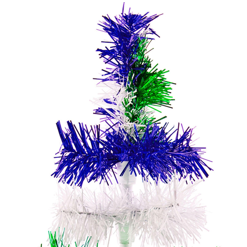 Earth Day Layered Tinsel Trees