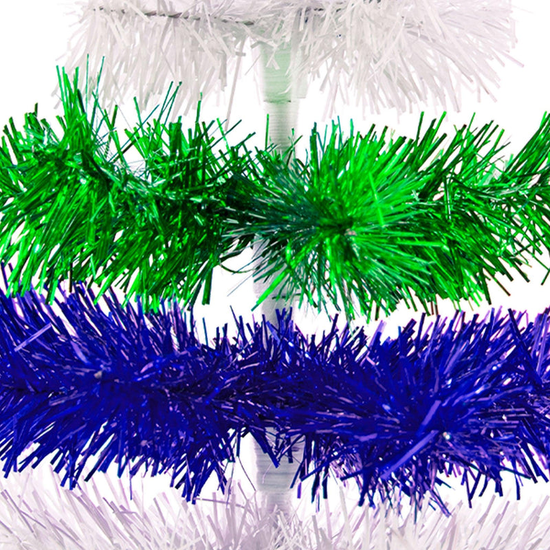 Earth Day Layered Tinsel Trees