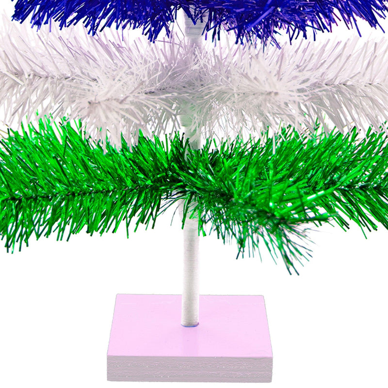 Earth Day Layered Tinsel Trees