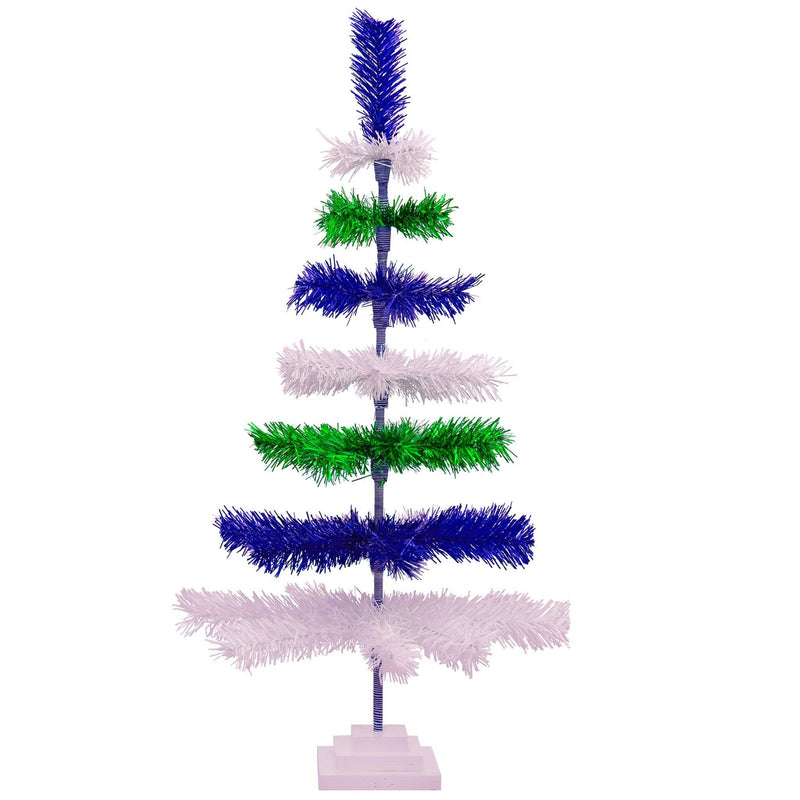 Earth Day Layered Tinsel Trees