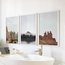 Southwest Desert Set of 3 Prints. Canyon Landscape, Red Rock by Wall Art Set
