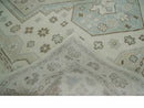 Earthy Ivory, Brown and Gray Hand knotted 8x10 Traditional wool Area Rug
