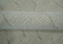 Earthy Neutral Custom Made Hand Tufted Multi Size Woolen Modern Ivory and Beige Area Rug