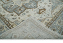 Earthy Neutral Custom Made Ivory, Beige and Silver Traditional Hand Knotted Wool Area Rug