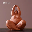 GobekUsa Dreaming Yoga Women Figure Statue for Home Decor and Garden Shelf