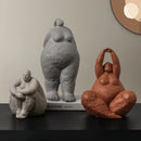 GobekUsa Dreaming Yoga Women Figure Statue for Home Decor and Garden Shelf