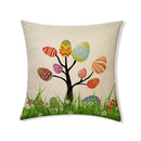 Easter rabbit eggs linen pillowcase set of 4 – living room decor by Decorbites