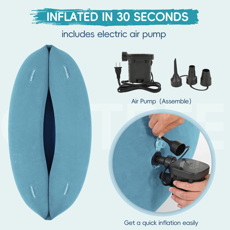 Outree Sensory Pea Pod Chair for Kids, Inflatable Hug Boat for Calming & Therapy