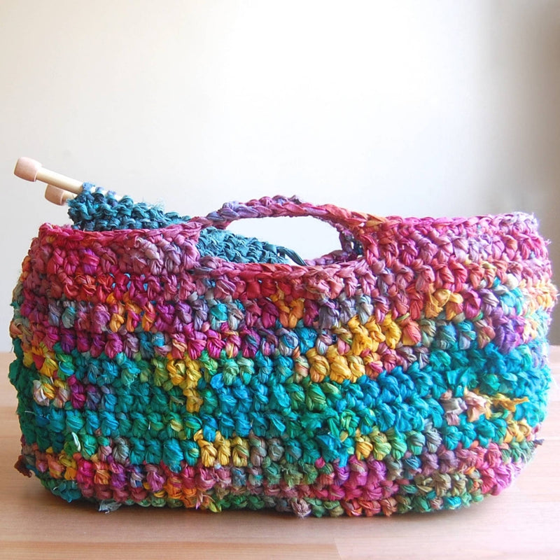 Easy Market Tote Crochet Kit or Knitting Kit